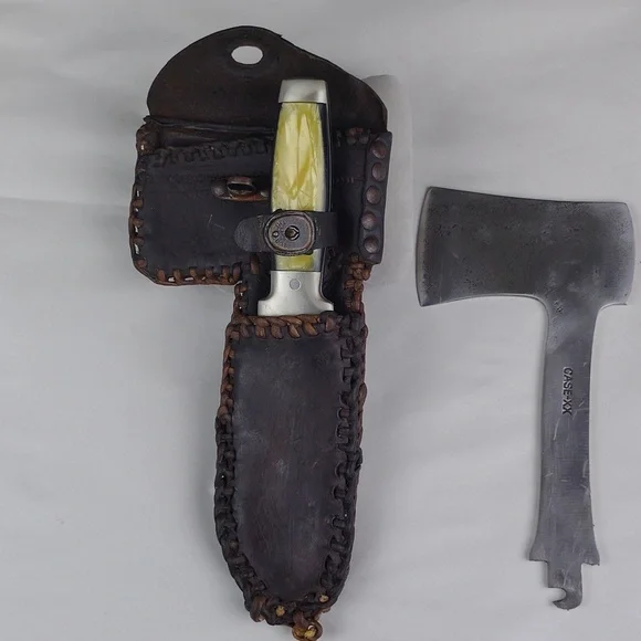 Beautiful Vintage Rare Case XX Hatchet And Knife Combo.